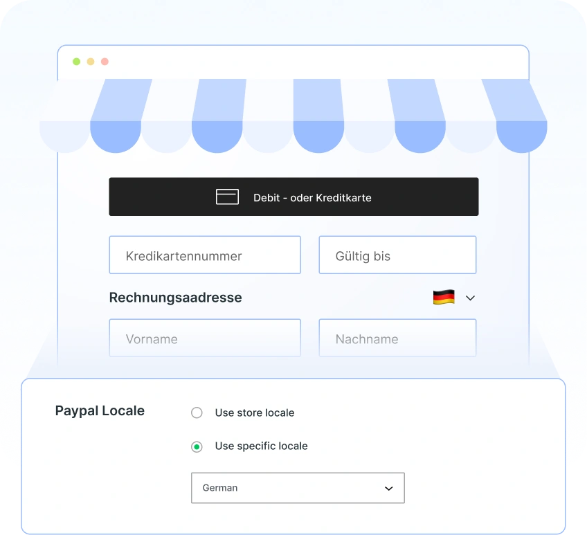 Set up Preferred Language Using PayPal Locale 