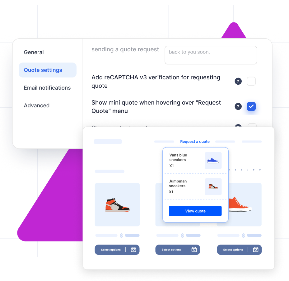 Reduce Friction for Placing a Quote with Mini-Cart Listings and Single Step Quotations