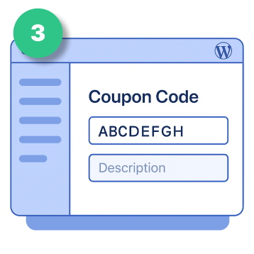Enter Coupon Code and Description