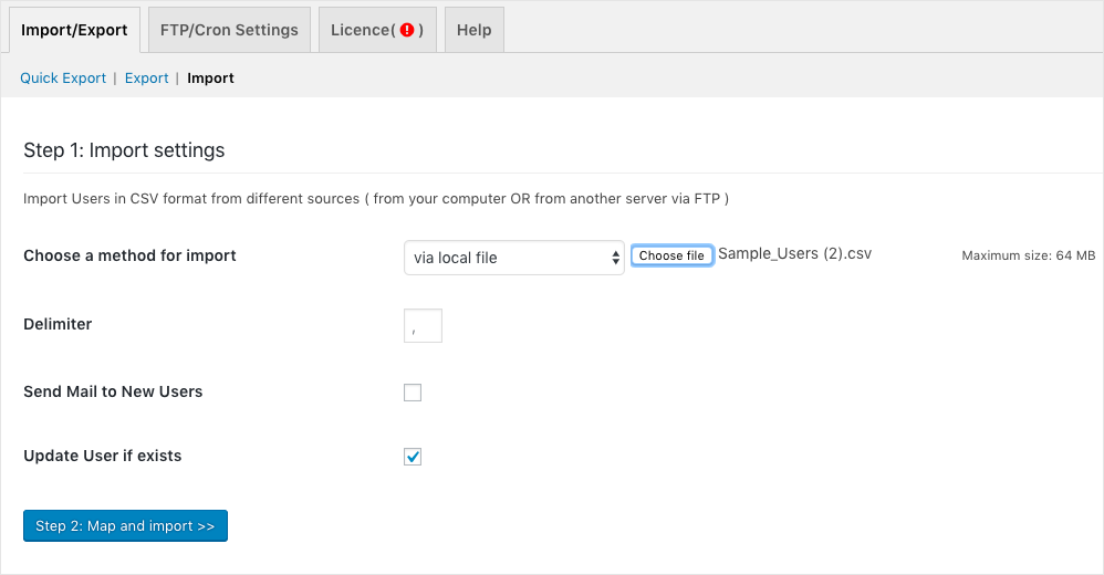 WooCommerce Import Users:Customers-Update Users