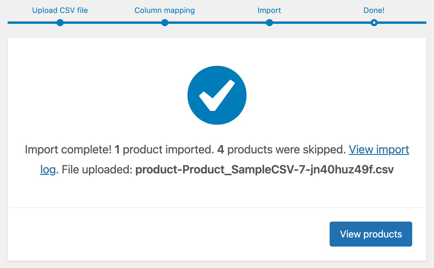 Running the import
