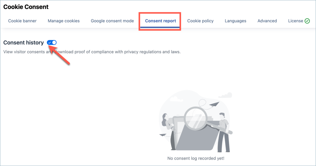 Consent History – GDPR Cookie Consent