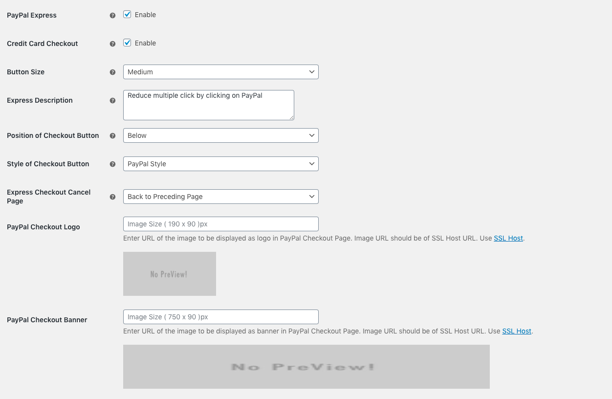 Adding custom fields and customizations using PayPal express plugin