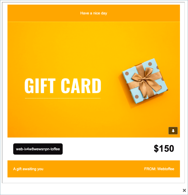 Smart Coupon for Woocommerce-Store Credit Email Preview