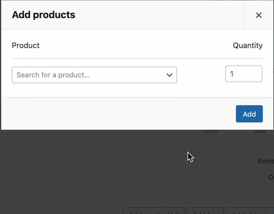Subscriptions for WooCommerce - Add products
