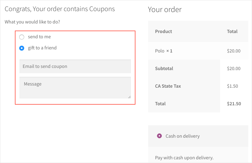 Smart Coupons for WooCommerce - Offer coupons on product purchases