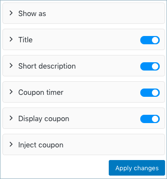 Smart coupon for WooCommerce-Coupon Banner-Customization panel