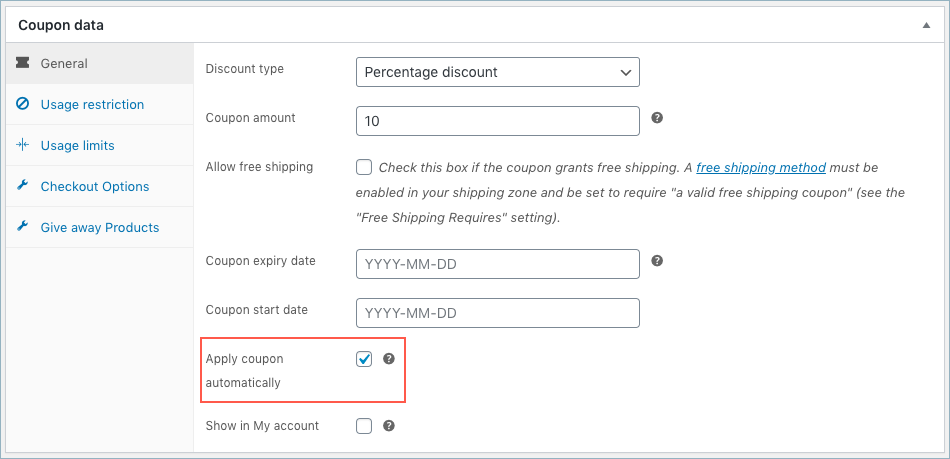 Auto Apply Coupon in WooCommerce
