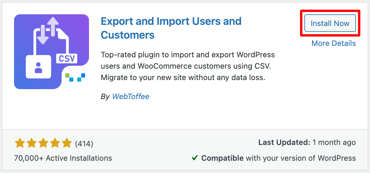 installing and activating the plugin