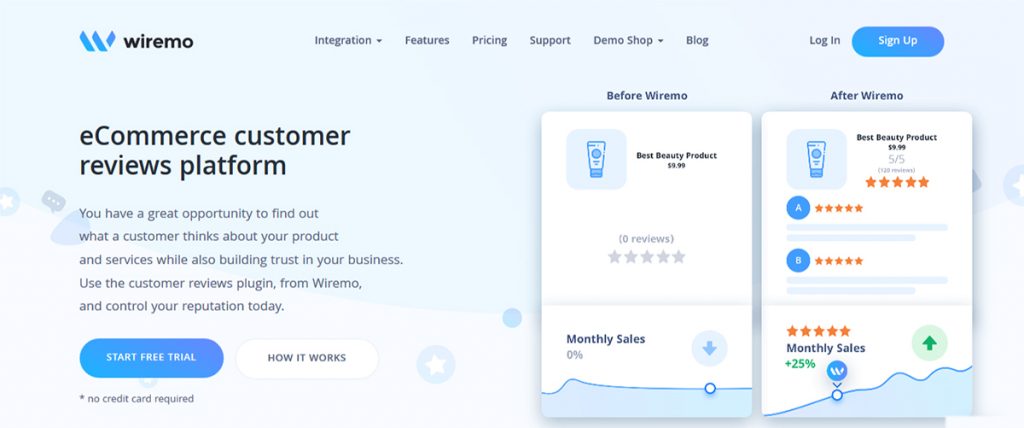 Wiremo Ecommerce Reviews Plugin