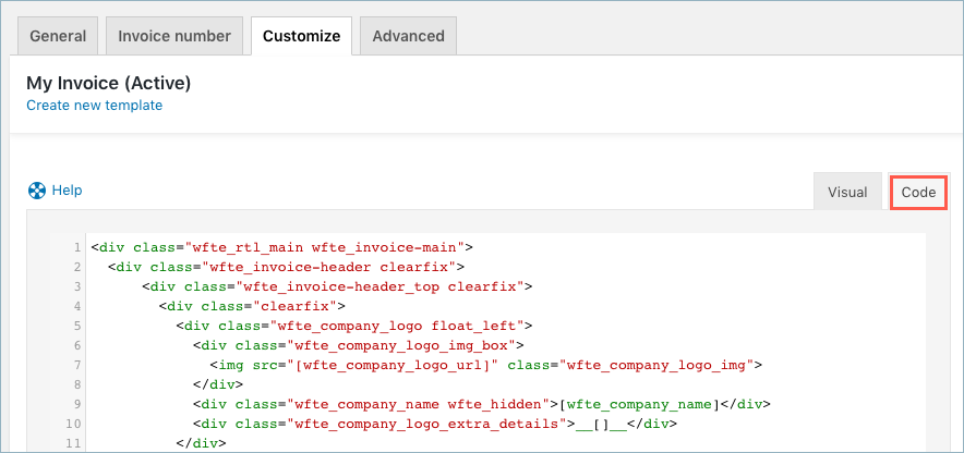 Invoice-CustomizeCode