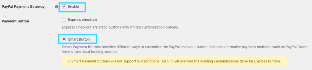 PayPal Payment Method - Smart Button