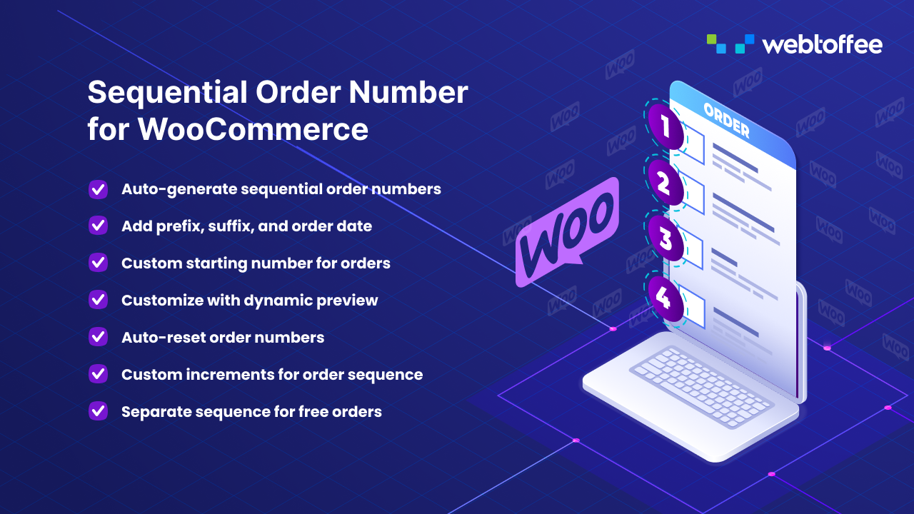 Featured image for the sequential order for WooCommerce plugin