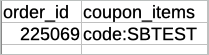 coupon_items in CSV