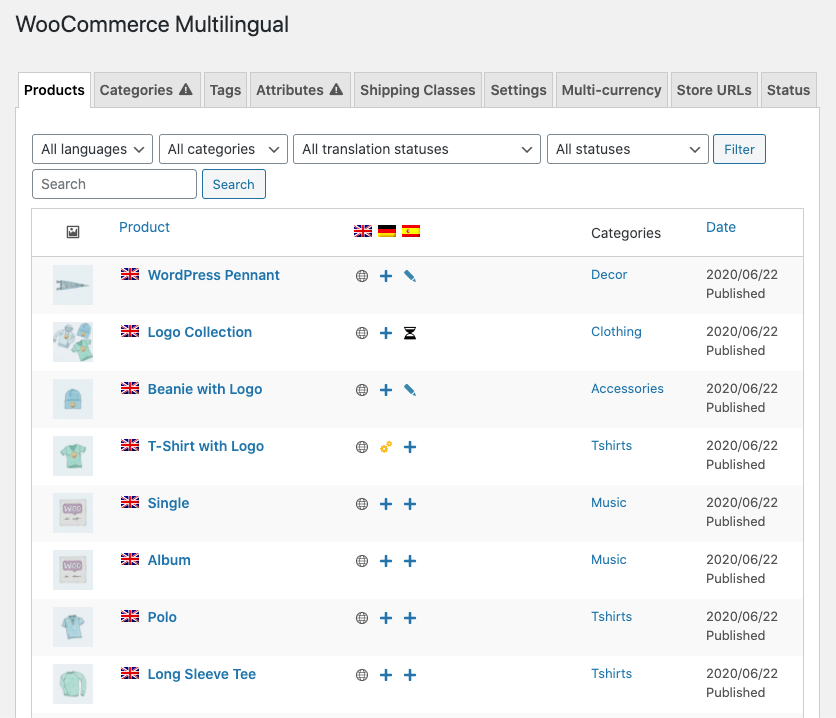 Create multilingual websites with WPML for WooCommerce