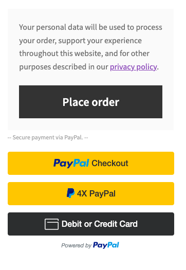 4X PayPal Button