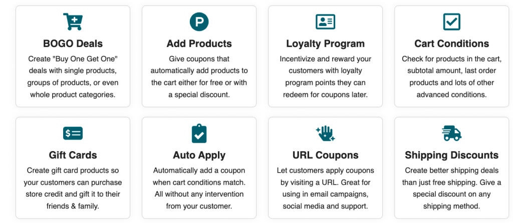 Advanced Coupons features