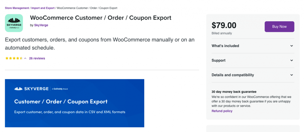 WooCommerce Customer Order Coupon Export plugin