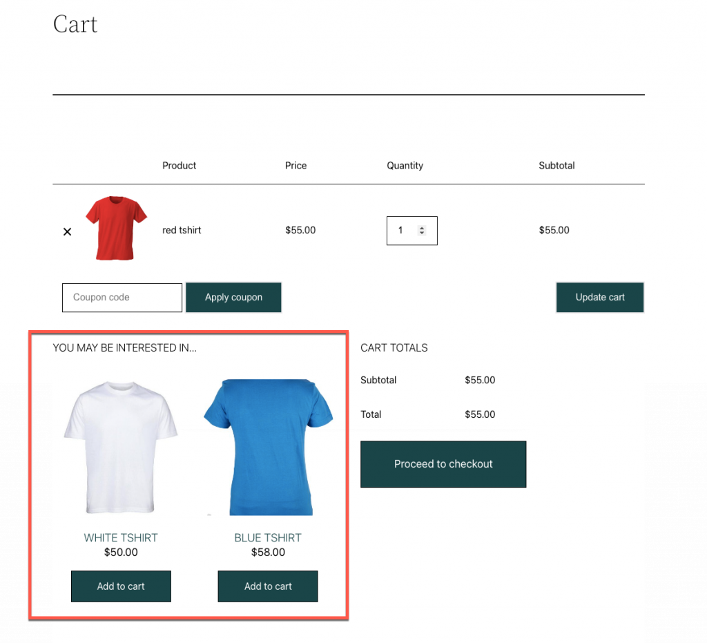 woocommerce related products cross sell