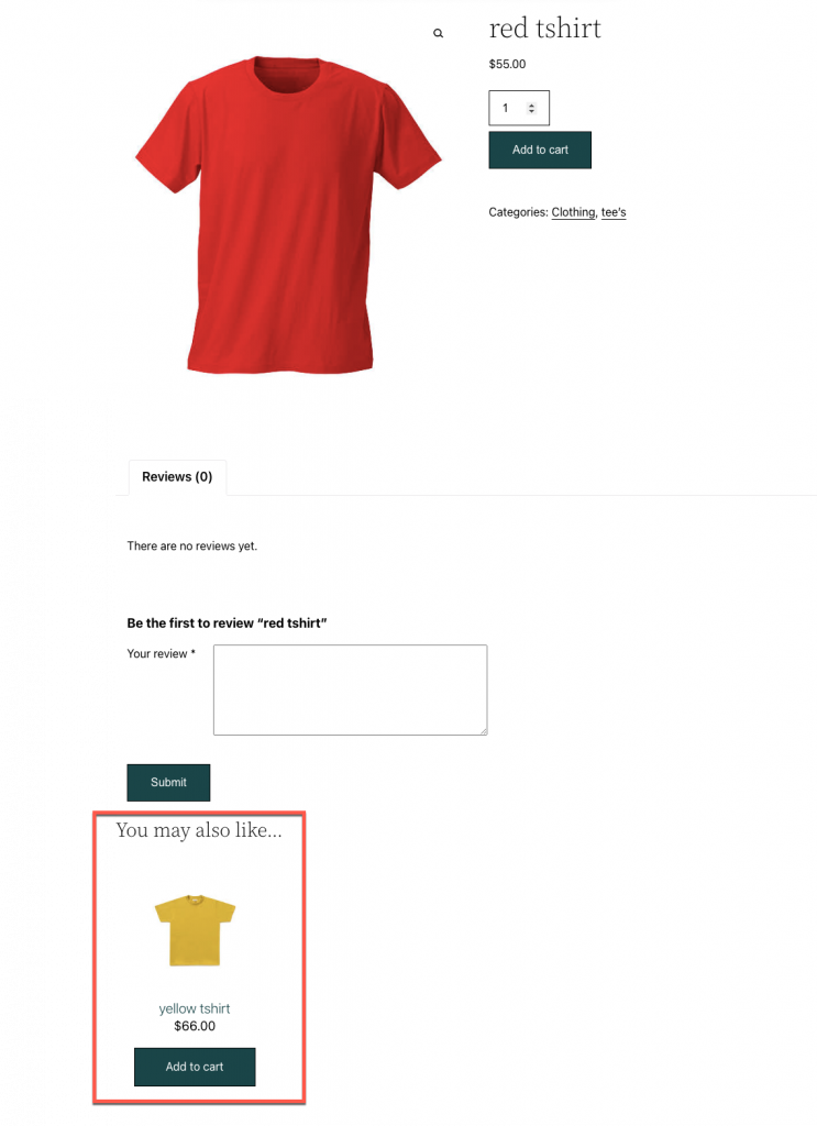woocommerce related products upsell
