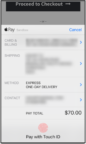 Apple Pay on mobile