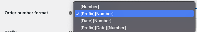 Sequential Order number format