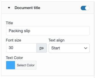 Title of packing slips template