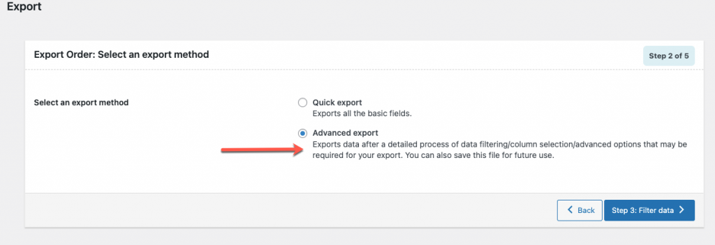 Advanced export to export woocommerce orders to excel