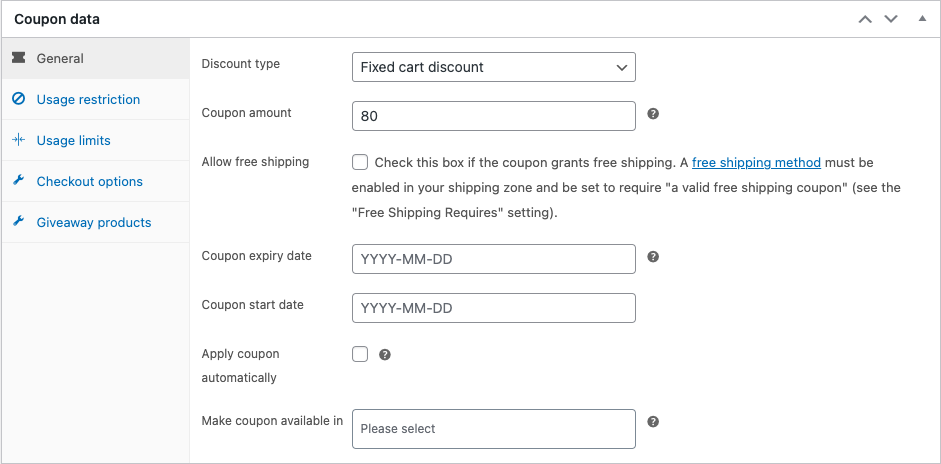 discount coupon with smart coupons for woocommerce