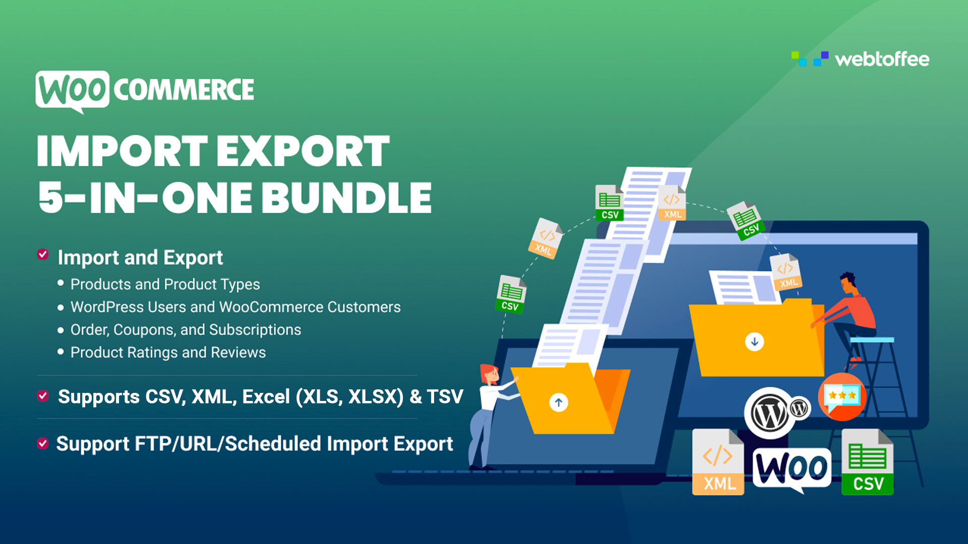 Etc users. WEBTOFFEE Import Export. Импорт товаров WOOCOMMERCE CSV. Advanced order Export for WOOCOMMERCE nulled. Import products.