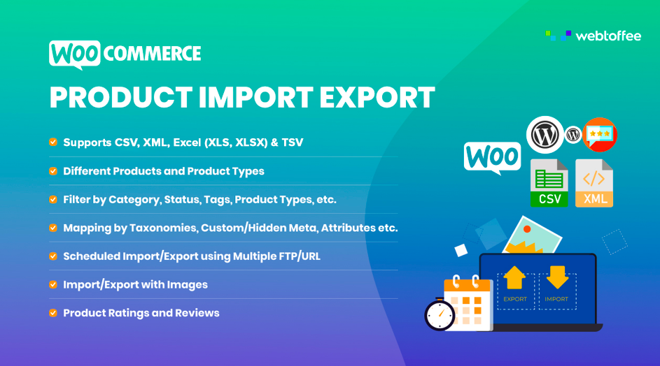 Product Import export plugin