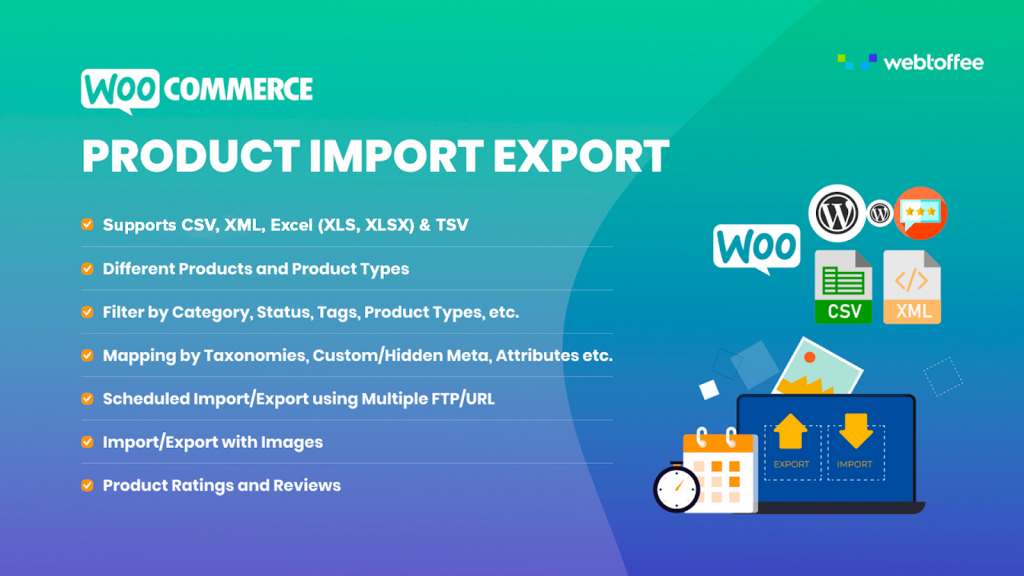 Product import export plugin for WooCommerce premium version