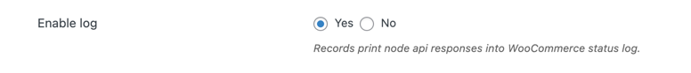 enable print logging