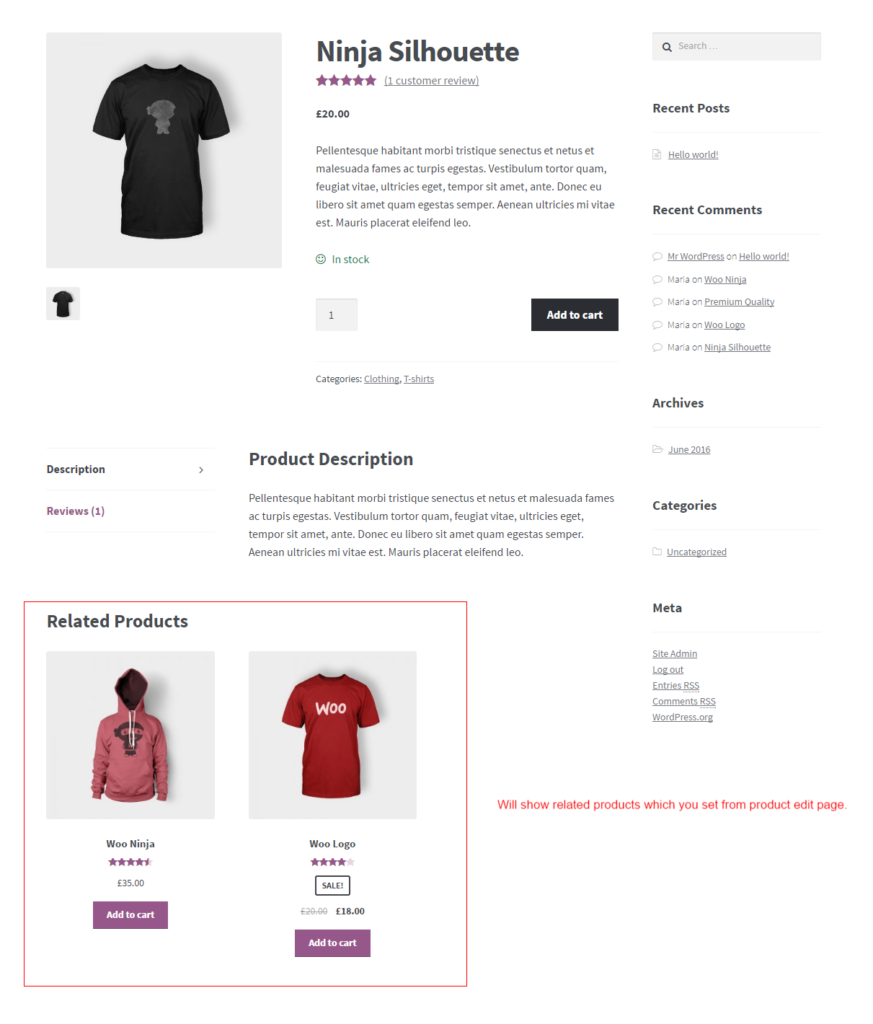 relate custom products in WooCommerce