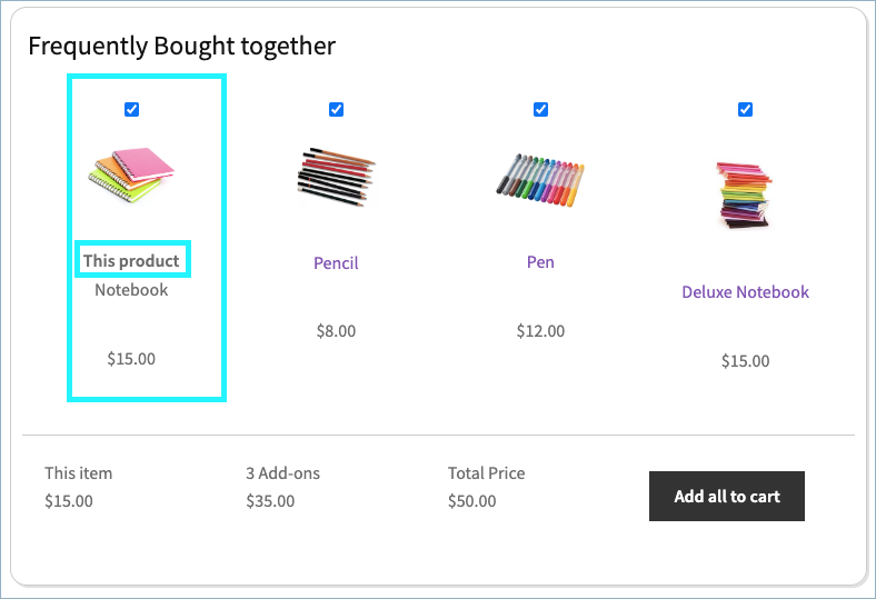 Frequently Bought Together for WooCommerce - 'This product' title