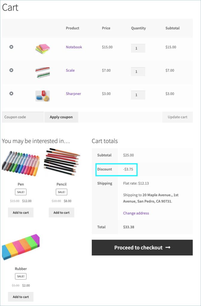 Frequently Bought Together for WooCommerce - Cart page