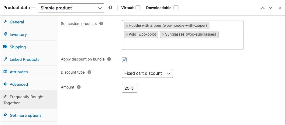 Set up the custom product configuration in product page