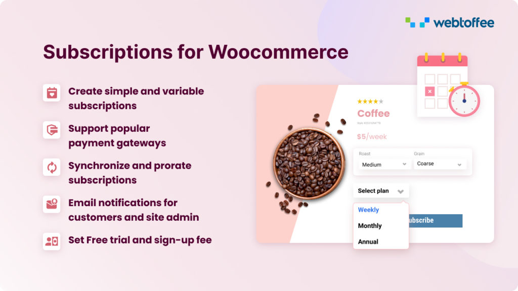 pro version of Subscriptions for WooCommerce
