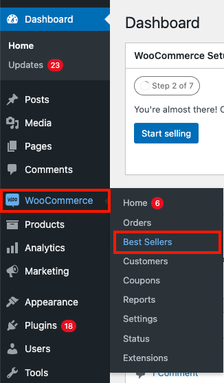 WooCommerce Best sellers tab