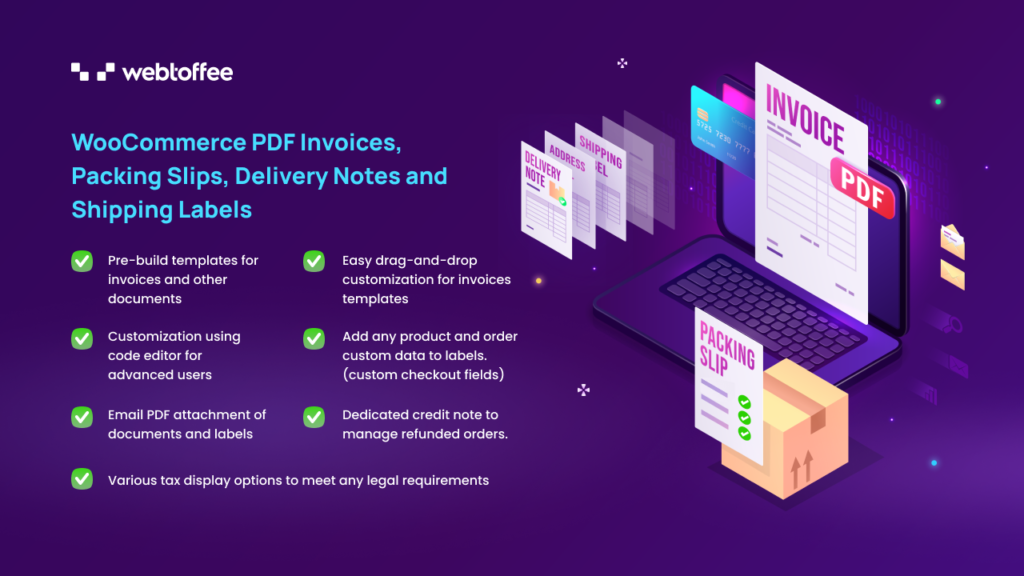 premium version of WooCommerce PDF Invoices, packing slips, delivery notes & shipping labels.