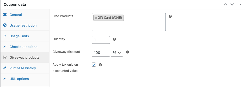 giveaway gift card