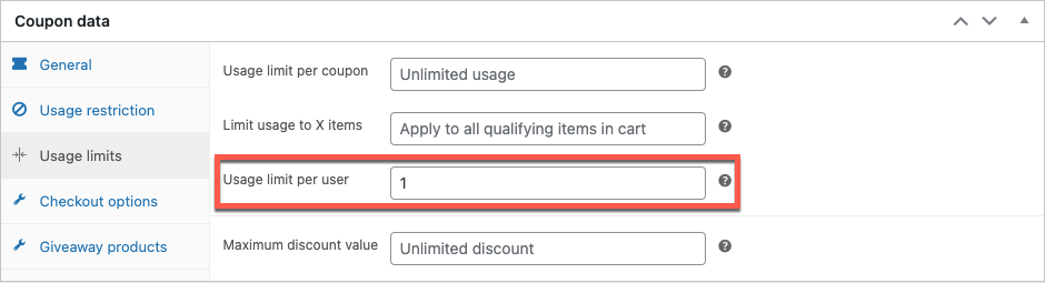 limit combo offer with WooCommerce coupons