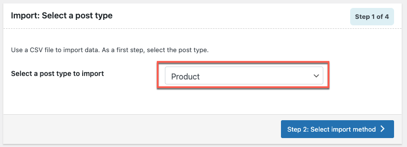 import post type as product