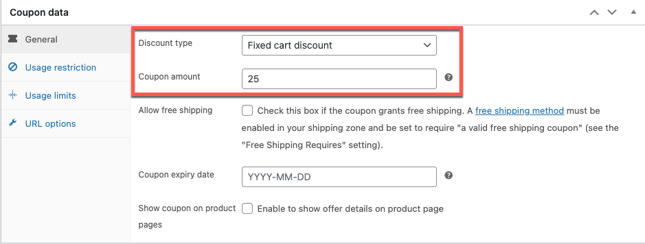 Create a discount coupon that should be automatically associated