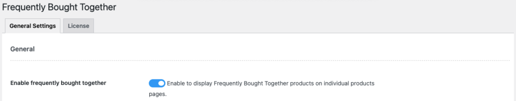 enable frequently bought together