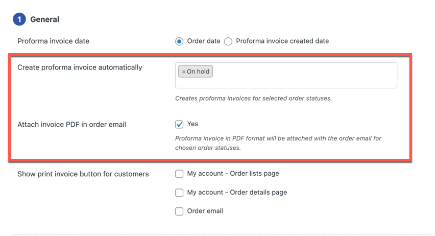 Email proforma invoices for WooCommerce to customers