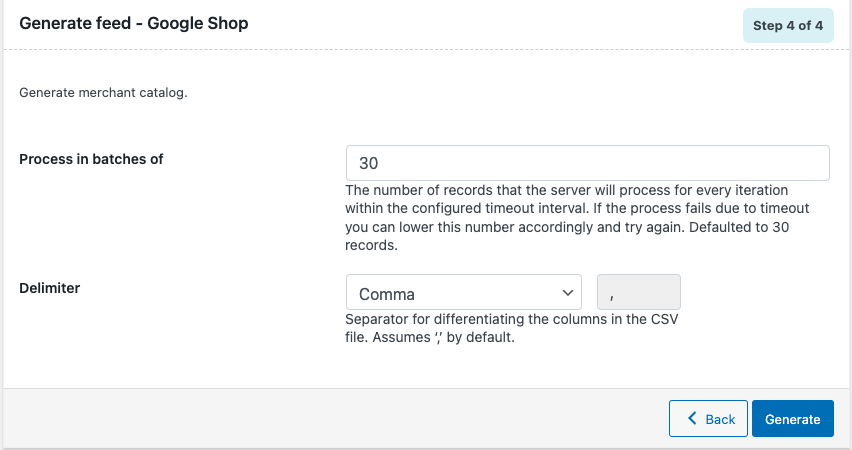 Generate WooCommerce product feeds for Google Shop