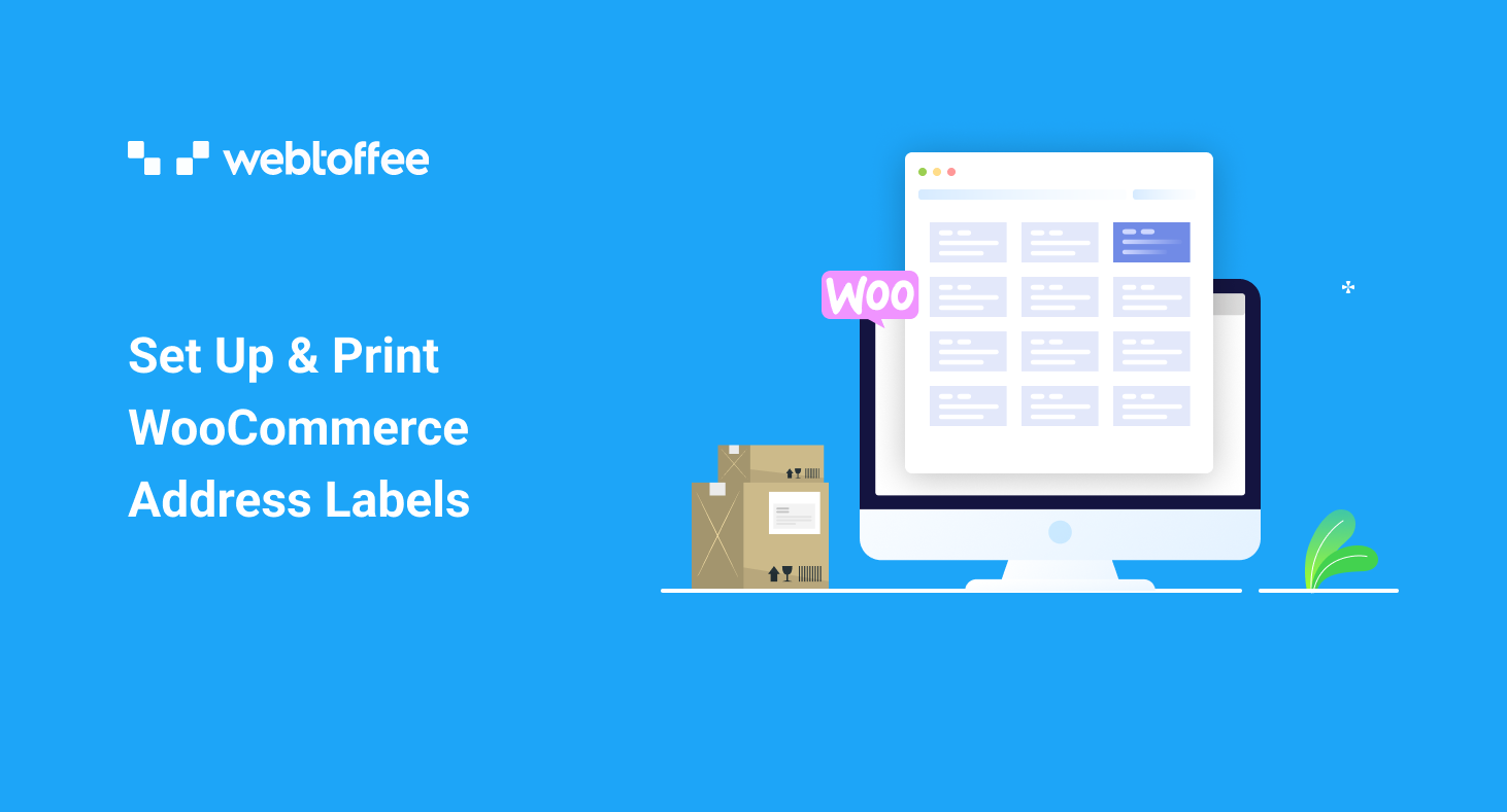 WooCommerce address labels: How to set up and print them for all your orders?