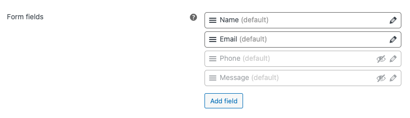 WooCommerce quote form fields