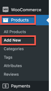 WooCommerce add new products